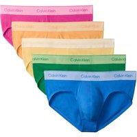 Calvin Klein 5 Pack Cotton Rich Pride Logo Briefs Multi