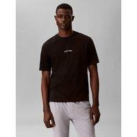 Calvin Klein Essentials Cotton Rich Logo Crew Neck T-Shirt Black