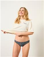 Floral High Leg Bikini Bottoms