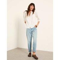 FatFace Pure Cotton Broderie Top Ivory
