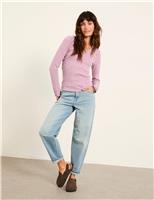 Cotton Rich V-Neck Top