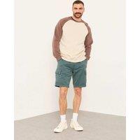 FatFace Relaxed Fit Pure Cotton Cargo Shorts Dark Teal