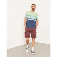 FatFace Relaxed Fit Pure Cotton Cargo Shorts Plum