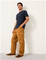 Relaxed Fit Pure Cotton Cargo Trousers