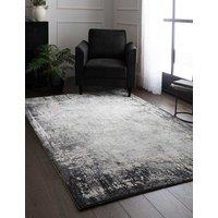 Asiatic Kuza Border Woven Rug Grey