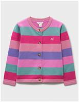Striped Crew Neck Cardigan (3-12 Yrs)