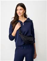 Nylon Quilted Cross Body Bag