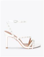Embellished Strappy Stiletto Heel Sandals