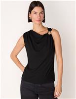 Jersey Ring Detail Vest