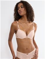 That Night In Vegas Lace & Mesh Wired Push-Up Bra (A-E)