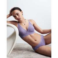 Triumph Amourette Charm Floral Lace Non Wired Bra A-E Lilac
