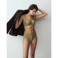 Triumph Amourette Floral Lace Wired Bra A-E Olive