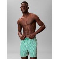 Calvin Klein Graphic Swim Shorts Green Mix