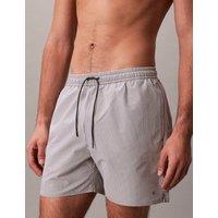 Calvin Klein Striped Swim Shorts Grey Mix