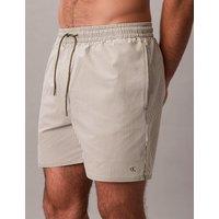 Calvin Klein Striped Swim Shorts Green Mix