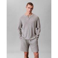 Calvin Klein Cotton Rich Waffle Pyjama Shorts Grey