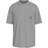 Calvin Klein Cotton Rich Stretch Crew Neck Sleep Top Grey