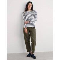 Seasalt Cornwall Pure Cotton Striped Top Natural Mix