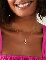 14ct Gold Plated Initial Pendant Necklace