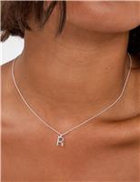 Sterling Silver Initial Pendant Necklace