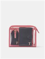 Initial Passport Holder & Luggage Tag Set