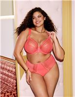Elomi Matilda Embroidered High Waisted Briefs Coral