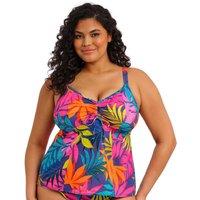Elomi Porto Rafti Printed Padded Tankini Top Indigo Mix