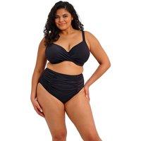 Elomi Plain Sailing Wired Plunge Bikini Top (E-JJ) Black