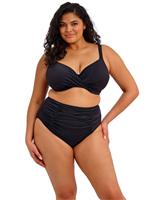 Elomi Plain Sailing Wired Plunge Bikini Top (E-JJ) Black