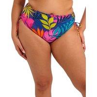 Elomi Porto Rafti Floral High Waisted Bikini Bottoms Indigo Mix