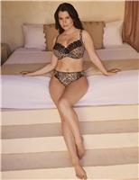 Talia Leopard Print Wired Side Support Bra (D-J)