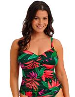 Pichola Floral Wired Twist Front Tankini Top (D-H)