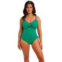 Fantasie Beach Waves Wired Wrap V-Neck Swimsuit Green