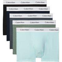 Calvin Klein 5 Pack Cotton Rich Logo Stretch Trunks Black Mix