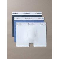Calvin Klein Icon 3 Pack Cotton Stretch Trunks Blue Mix
