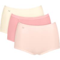 Sloggi 3pk Basic+ Maxi Cotton Rich Full Briefs Red Mix