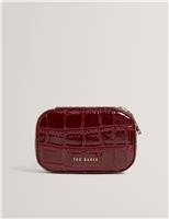 Croc Effect Mini Jewellery Case