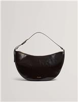 Leather Patent Finish Shoulder Bag