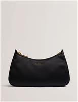 Satin Chain Detail Shoulder Bag
