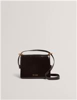 Leather Patent Finish Cross Body Bag