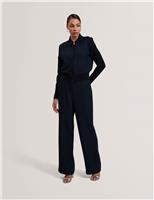 Boucle Tailored Straight Leg Trousers