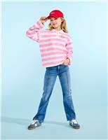 Cotton Rich Striped NYC Logo Polo Shirt (7-14 Years)