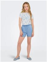 Pure Lyocell Denim Drawstring Shorts (8-14 Yrs)