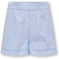 Kids Only Pure Cotton Striped Shorts (8-14 Yrs) Blue Mix