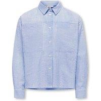 Kids Only Pure Cotton Striped Shirt (8-14 Yrs) Light Blue Mix