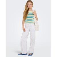 Kids Only Denim Wide Leg Jeans (8-14 Yrs) White