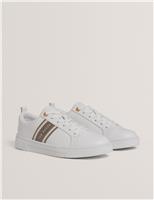 Leather Webbing Side Detail Trainers