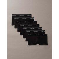 Calvin Klein 7 Pack Icon Cotton Stretch Trunks Black