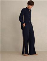 HOBBS Side Stripe Trousers Blue