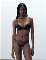 Pavlina Wired Moulded Plunge Push Up Bra (B-DD)